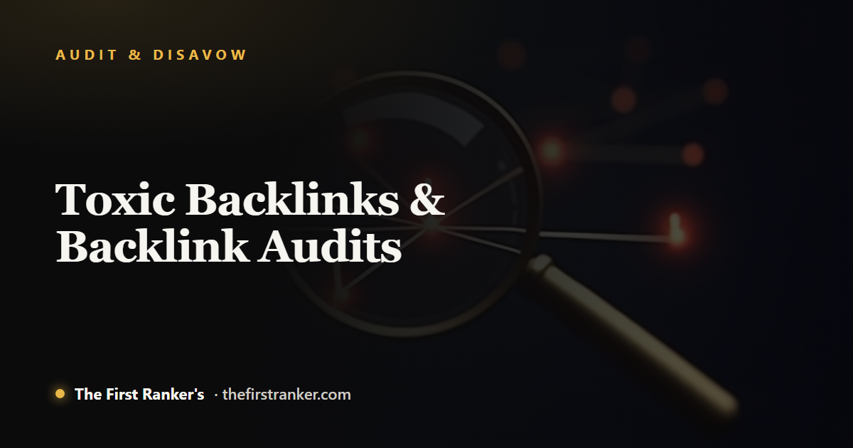 Toxic backlinks and backlink audit cover: find, assess, disavow