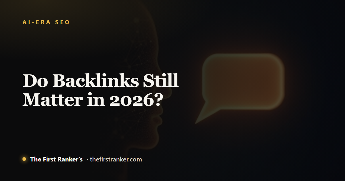 Do backlinks still matter in 2026 cover: links versus AI citations